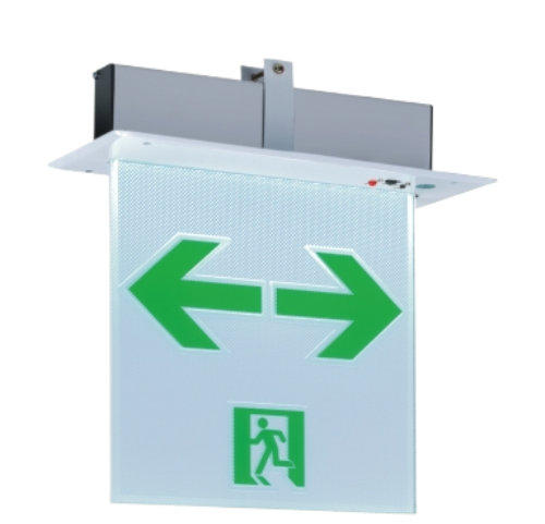 投光式LED出口標示燈/避難方向指示燈-崁頂型